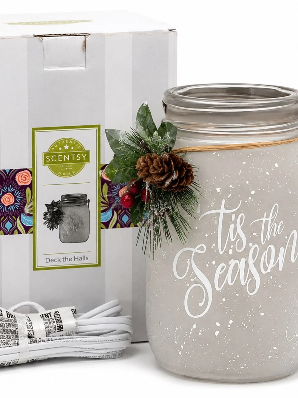 Scentsy Deck the Halls ’Tis the Season Christmas Warmer NIB